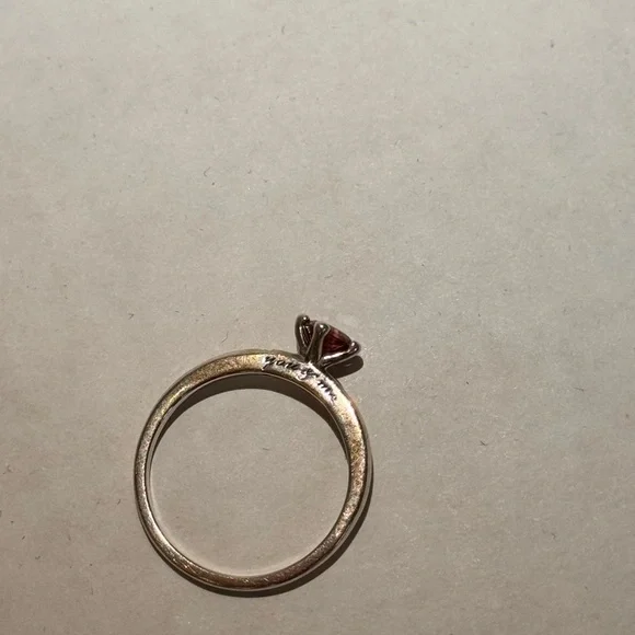 Pandora “You and me” sparkling red bear ring. size 7 excellent used condition - Picture 3 of 5